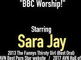 Big Black Cock Day with Sara Jay Watch Sara Milk Lucky BBC