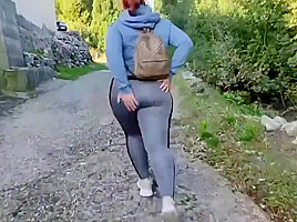 Busty Big Ass Milf Outdoor Fuckin