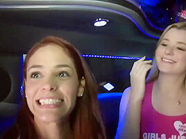 Jasmine Caro, Amy Wild And Amy Reid – Limo Party Of Four