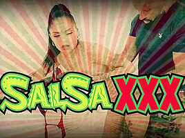 Latina Samara Lanz Gives Head on the Way Home to Boyfriend Jean Pallett for SalsaXXX